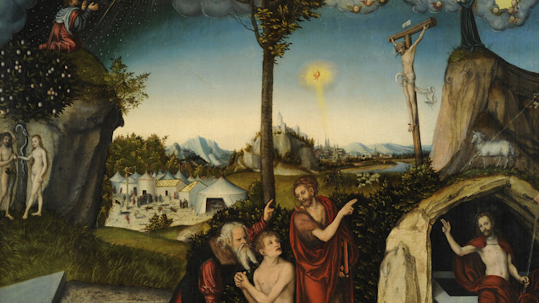 Lucas Cranach the Elder, Law and Grace, 1529. Národní galerie v Praze / Nationalgalerie Prag