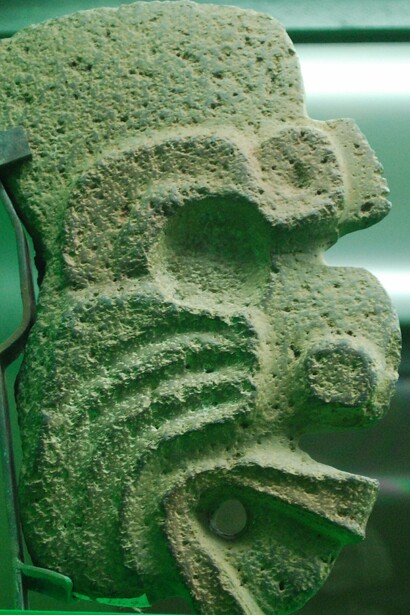 Escultura exhibida en el museo de arte pre hispánico Rufino Tamayo, Oaxaca, México