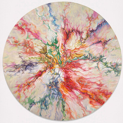 Alex Janvier, Spring Equinox, 2002, Courtesy of the artist and Janvier Gallery, Cold Lake First Nations © Alex Janvier. Photo: NGC