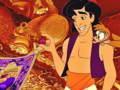 Aladdin, cartone animato disney, 1992