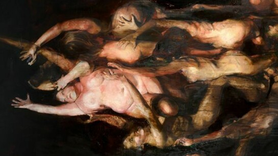 Roberta Coni, Enno dannati i peccator carnali 2012 olio su tela 120x300 cm