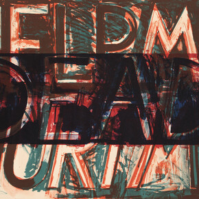 Bruce Nauman, Help Me Hurt Me, Lithograph printed in colours, Signed in pencil and numbered from the edition of 20. Printed on Arches paper by Serge Lozingot. Published by Gemini G.E.L., Los Angeles. (Cordes 28) 91.4 × 129.6 cm