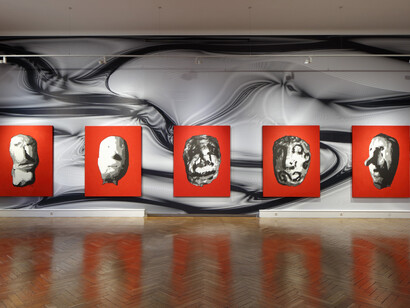 Peter Kogler, Alphabet city, exhibition view. Courtesy of Francisco Carolinum Linz