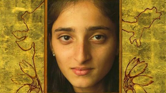 Siona Benjamin, detail of Maayan Abraham (Shapurkar) , 2012-2013, Photo-Collages with Gouache and Acrylic Paint on Hahnemuhle Paper, 35 x 35 inches