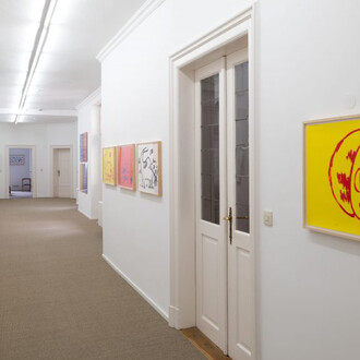 André Butzer, exhibition view. Courtesy of Galerie Christine Mayer