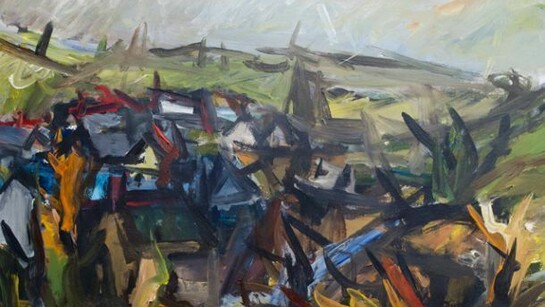 Peter Prendergast, Deiniolen, acrylic on paper 1998, 54.5 x 75 cm