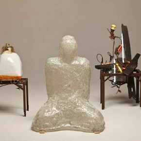 David Kimball Anderson, Stupa, Vapor, Fire. Courtesy of Robischon Gallery