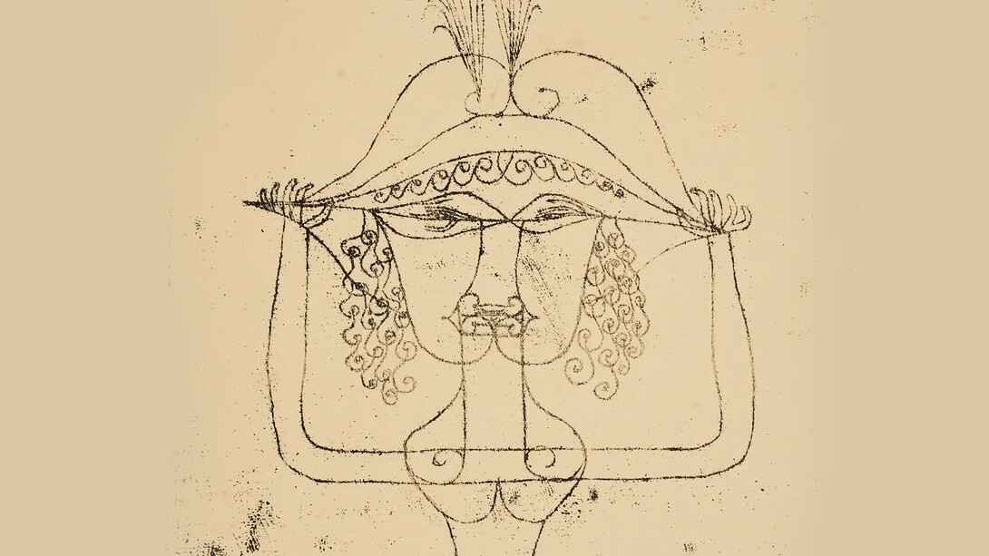 Paul Klee, Die sängerin der komischen oper (ausschnitt), 1925. Mit freundlicher genehmigung des Zentrum Paul Klee