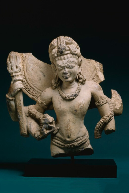 Shiva holding a trident, late 500s. Courtesy of Denver Art Museum