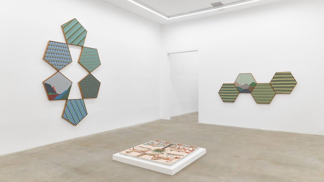 Jordan Nassar, Describing clouds, exhibition view. Courtesy of Anat Ebgi