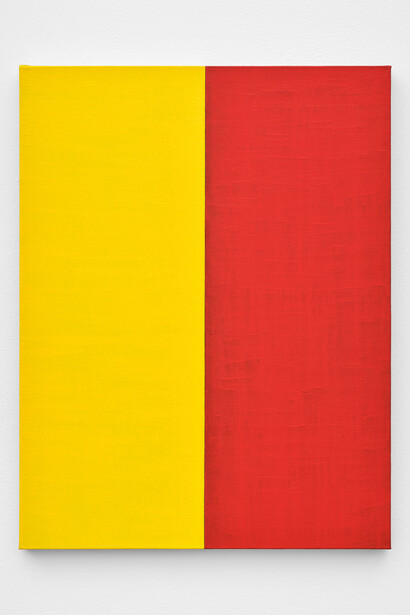 Kuwayama, Untitled, 1961. Pigment with acrylic on canvas, 24 x 18 1-2in., 61 x 47 cm. Courtesy of Marlborough Gallery, New York. Photo by Olympia Shannon