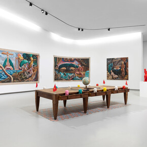 Manuel João Vieira, The purple island: landscapes and notes, exhibition view. Courtesy of MAAT