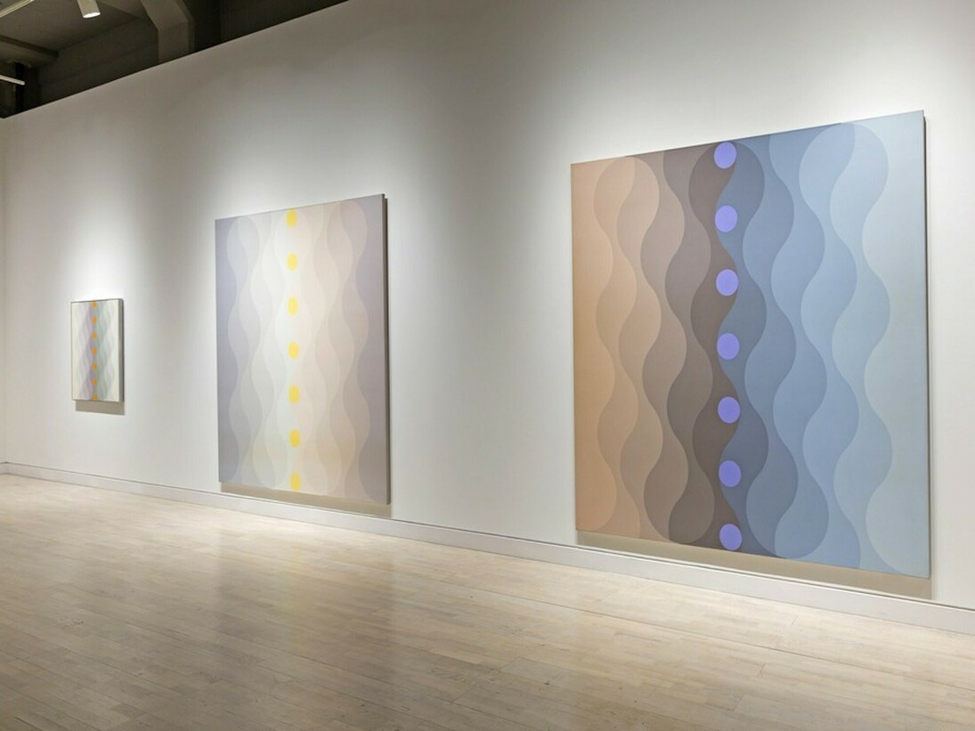 Edna Andrade. Symmetries, exhibition view. Courtesy of Locks Gallery