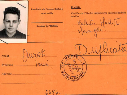 Louis Durot, étudiant. Dans une impasse sombre à Pigalle, où un étudiant désespéré se jeta sur lui pour lui trancher la gorge