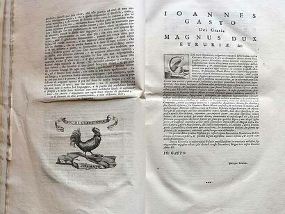Vocabolario degli Accademici della Crusca, quarta edizione per Domenico Maria Manni, Firenze, Italia, (1729-38), dedica