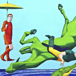 Alexandra Weidmann, Strength is Born of Calmness, Oil on Canvas, 43.5" x 55"