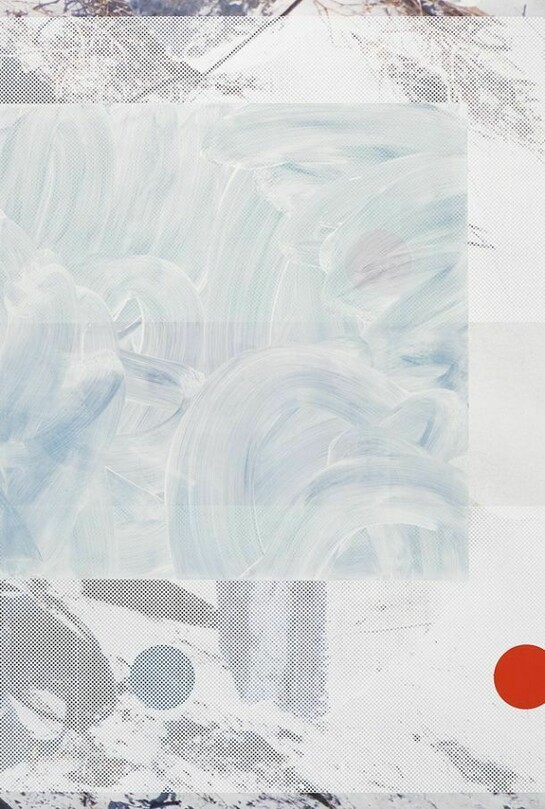 Kevin Appel, Lady Blue, 2014, Acrylic, oil, and UV cured ink on canvas over panel, 84 x 72 inches, 213.4 x 182.9 cm, Signed and dated on verso: "Kevin Appel 2014"
