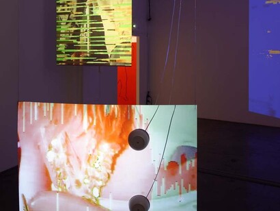Tony Oursler, Exhibition view. Courtesy of Galerie Mitterrand