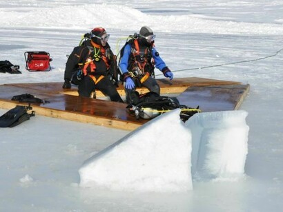 Véronique Bouton, Ice Diving