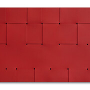 Armando Marrocco, Intreccio, 1968. Smalto rosso su cartone, 72,2x100,2 cm. Courtesy of Museo delle Arti di Catanzaro