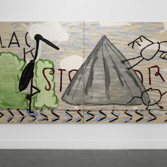 Yellow Sax, Exhibition view. Courtesy of Brand New Gallery