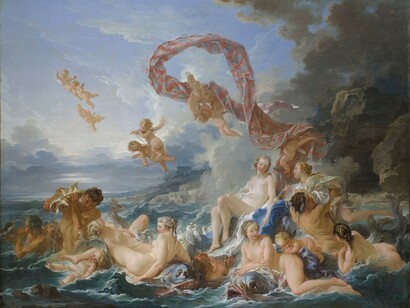 François Boucher, The Triumph of Venus, 1740, National Museum, Stockholm, Oil on Canvas, 130 x 162 cm
