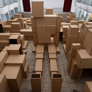 Antony Gormley, What holds us, exhibition view. Courtesy of Galleria Continua
