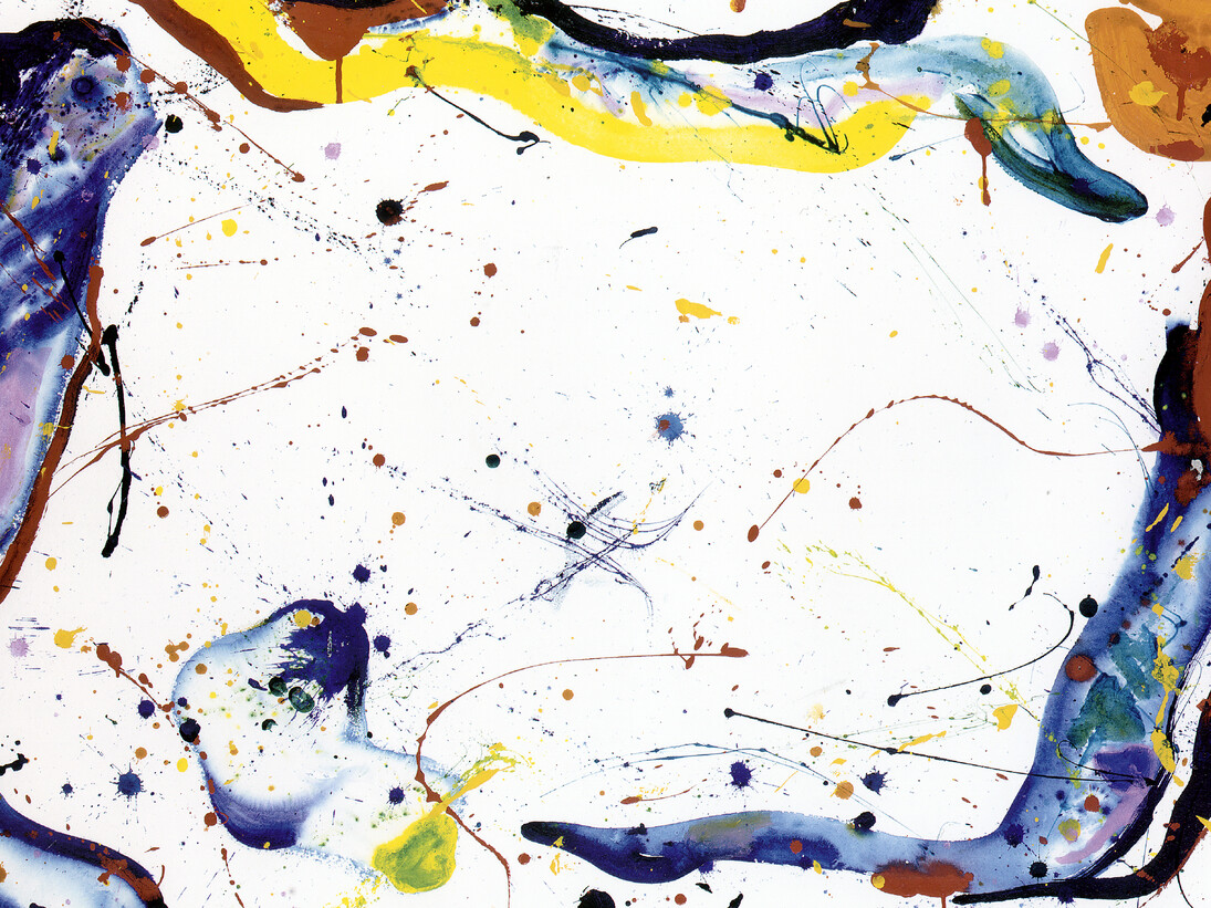 Sam Francis, Untitled, 1963, Gouache on paper, 77.5 x 114.3 cm (30 1/2 x 45 in)