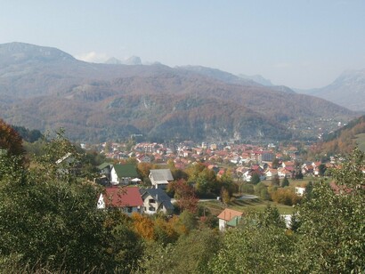 Montenegro. Paisagem natural em Kolašin 