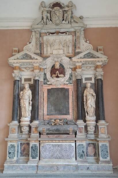 Roma, Basilica di Santa Cecilia in Trastevere, monumento funebre del cardinale Paolo Emilio Sfondrati, ph. Roberto Luciani


