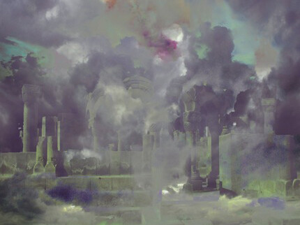 Jonas Ranson, Maison De Retraite, 80 x 60 cm, Hand –pulled CMYK Screen print on 285gsm fabriano avorio paper ltd of 15, signed & numbered