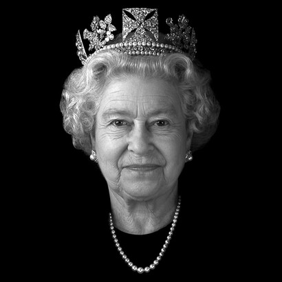 Retrato oficial de la reina Isabel II del Reino Unido