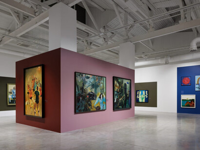 Various artists, Unframed, exhibition view. Courtesy of Zuzeum 