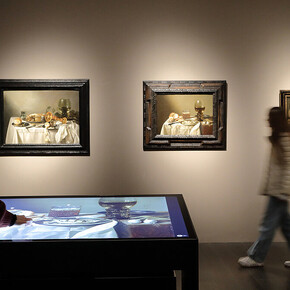 Pieter Claesz, Still lifes, exhibition view. Courtesy of Alte Galerie