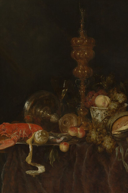 Still Life with Lobster and Fruit
probably early 1650s
Abraham van Beyeren Dutch