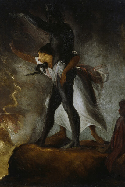 Johann Heinrich Füssli, Der gerächte (detail), ca. 1806. Courtesy of Hamburger Kunsthalle