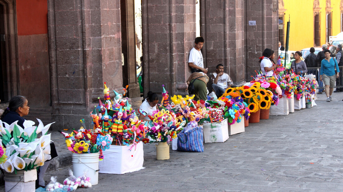 "Día de los Cascarones" is a playful tradition where people crack confetti-filled eggs on each other to celebrate Easter and bring good luck. Photo by © Tara Lowry Photography
