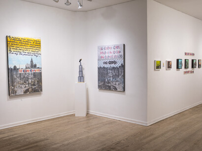 Al Díaz, Analog pulse, exhibition view. Courtesy of Van Der Plas Gallery