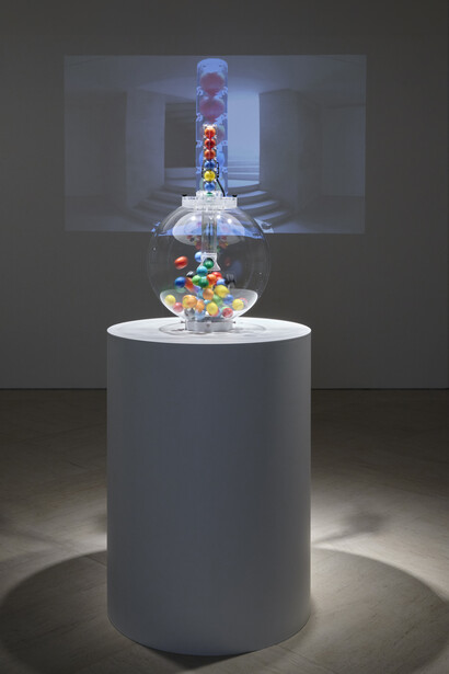 Agnieszka Kurant, Risk landscape, vue de l'exposition. Avec l'aimable autorisation du Mudam Luxembourg