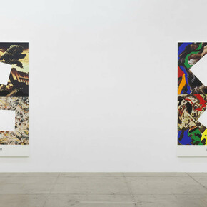 John Baldessari: Pollock/Benton, Exhibition view. Courtesy of Marian Goodman Gallery