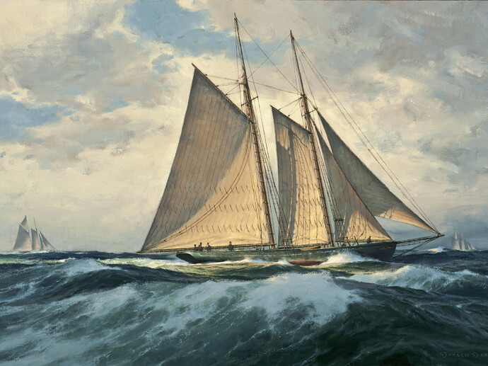 Donald Demers, Along The Banks, Oil on Canvas, 20 x 30 inches