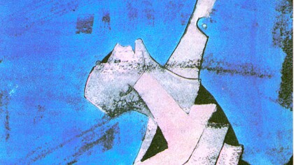 Figura en el agua (detalle), 1966, acuarela