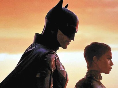 Robert Pattinson e Zoë Kravitz in The Batman prodotto da Warner Bros Pictures e DC Films
