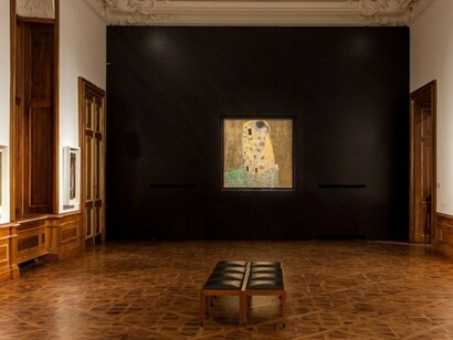 Belvedere Collection & Kiss by Gustav Klimt. Courtesy of Belvedere Museum