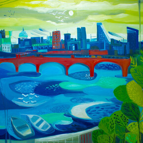Natalie Rymer, The River that shaped the City,
Oil on Canvas, 120 x 100 cm