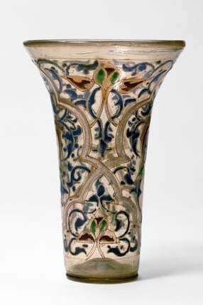 'Luck of Edenhall', beaker, about 1350, Egypt or Syria. Museum no. C.1 to B-1959. © Victoria and Albert Museum, London