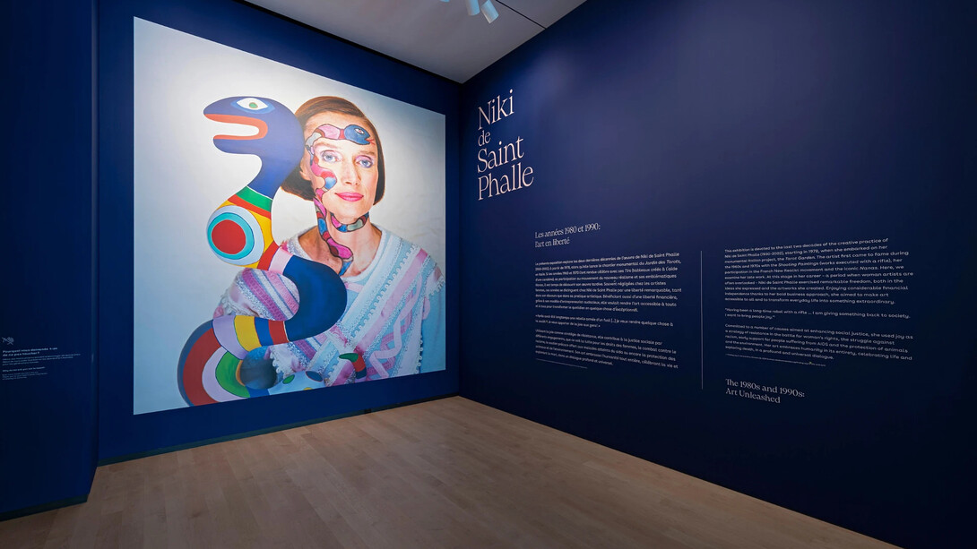 Niki de Saint Phalle, The 1980s and 1990s: art unleashed, exhibition view. Courtesy of Musée national des beaux-arts du Québec