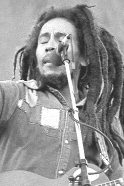 
Bob Marley performing at Dalymount Park on July 6, 1980