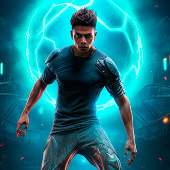 Jogador de futebol futurista construído com AI. Mas é impossível não nos divertir com os “craques das redes sociais” que acreditam que o futebol foi inventado em 2010