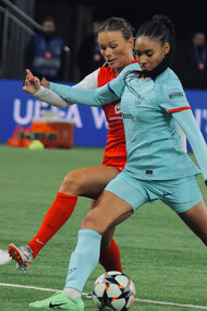 Salma Paralluelo jugando con el FC Barcelona, marzo de 2024